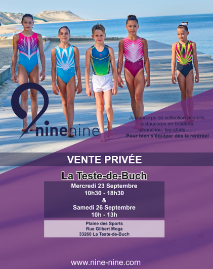 VENTE PRIVÉE NINE.NINE GYM - Ce Mercredi & Ce Samedi